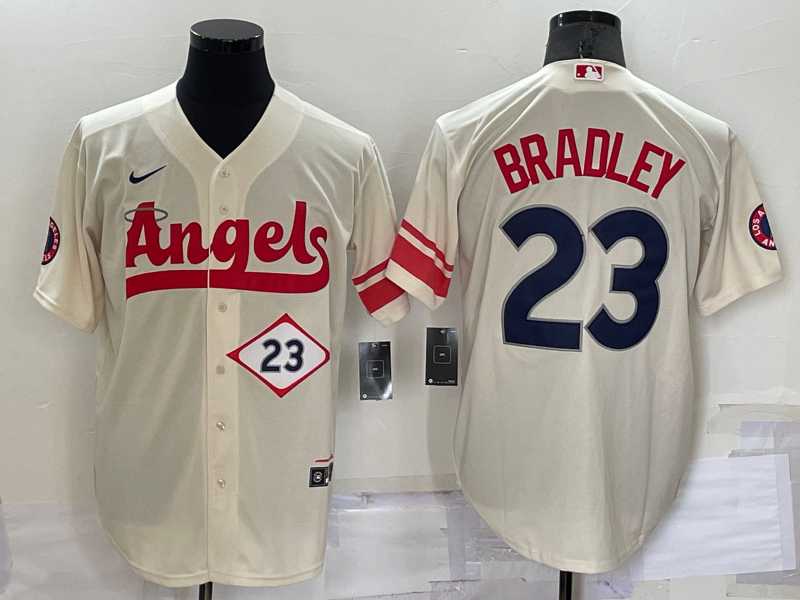 Angels 23 Archie Bradley Cream Nike 2022 City Connect Cool Base Jerseys,We sell and wholesale Angels 23 Archie Bradley Cream Nike 2022 City Connect Cool Base Jerseys on line form chian!